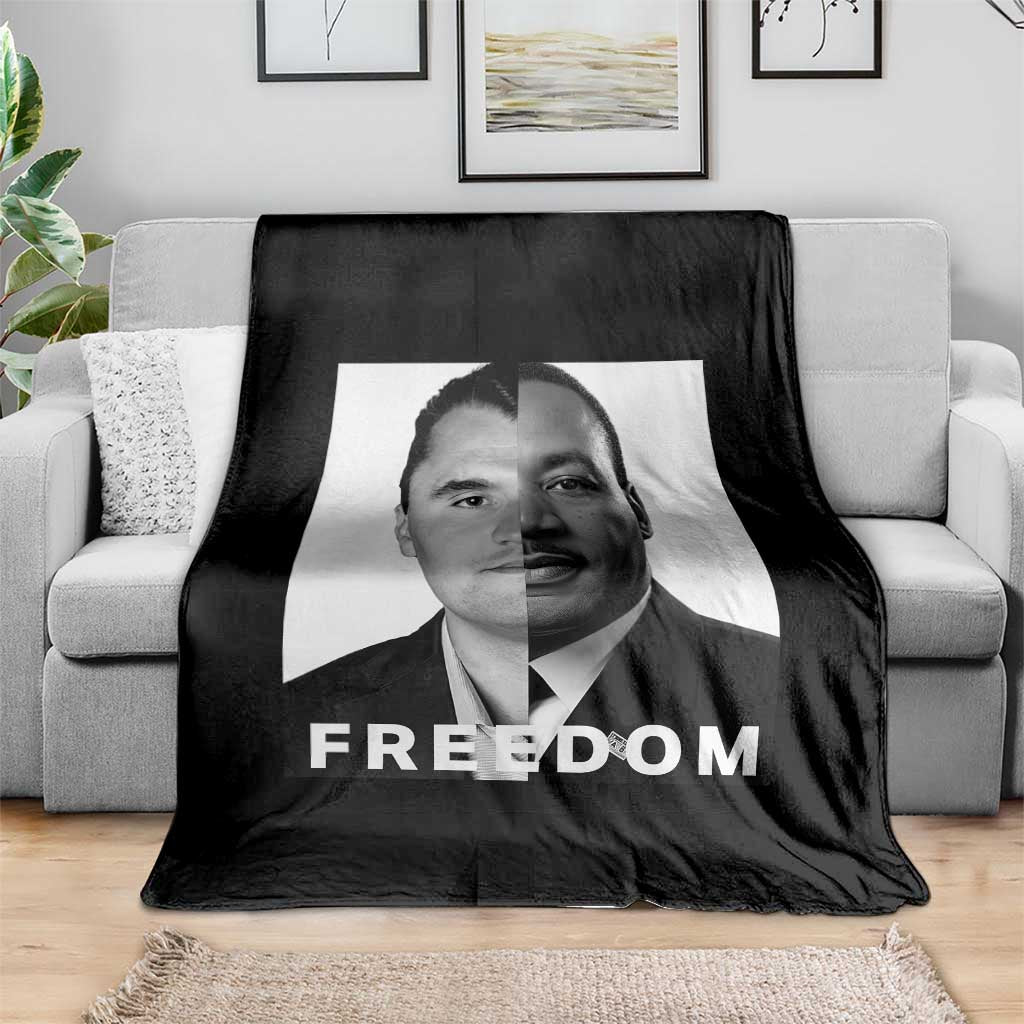 Freedom Charlie Kirk Throw Blanket Martin Luther King Jr TS14 Print Your Wear