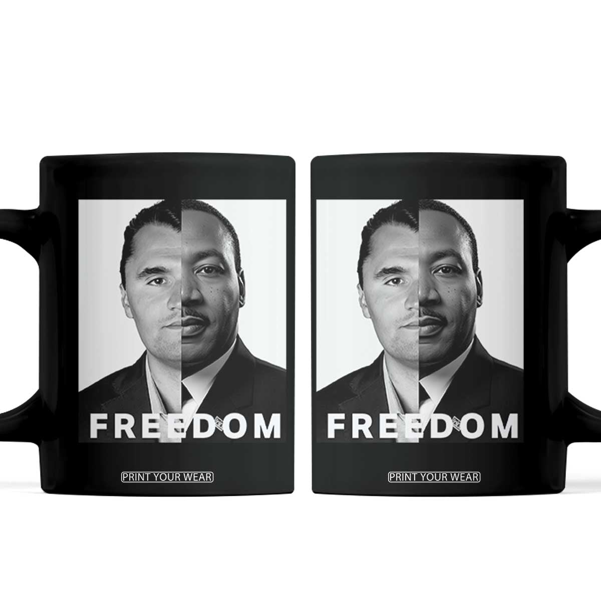 Freedom Charlie Kirk Coffee Mug Martin Luther King Jr TS14 Black Print Your Wear