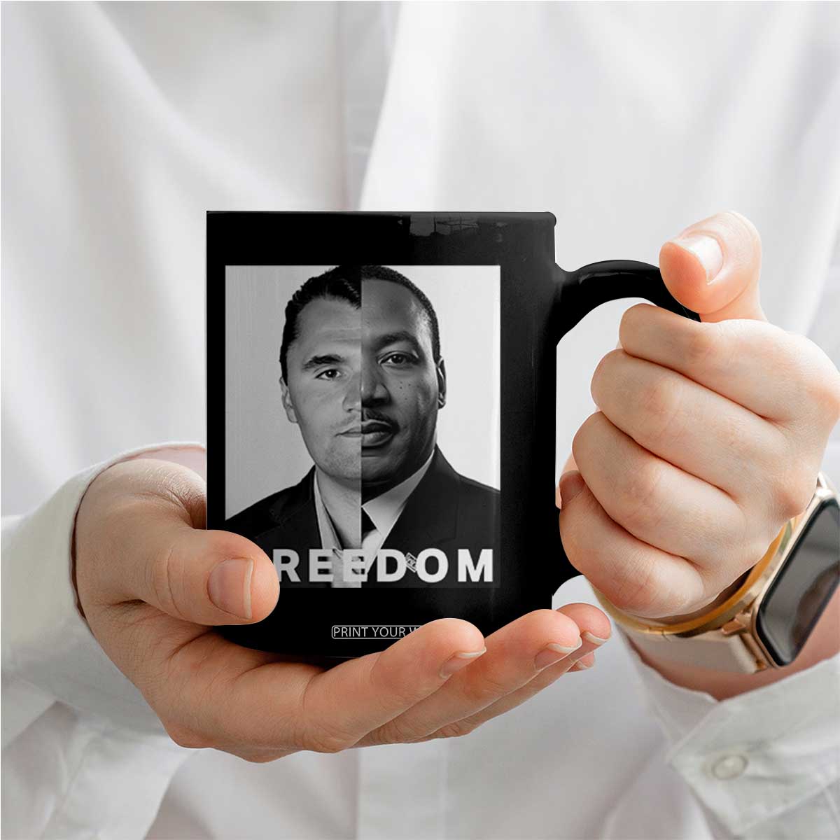 Freedom Charlie Kirk Coffee Mug Martin Luther King Jr TS14 Print Your Wear
