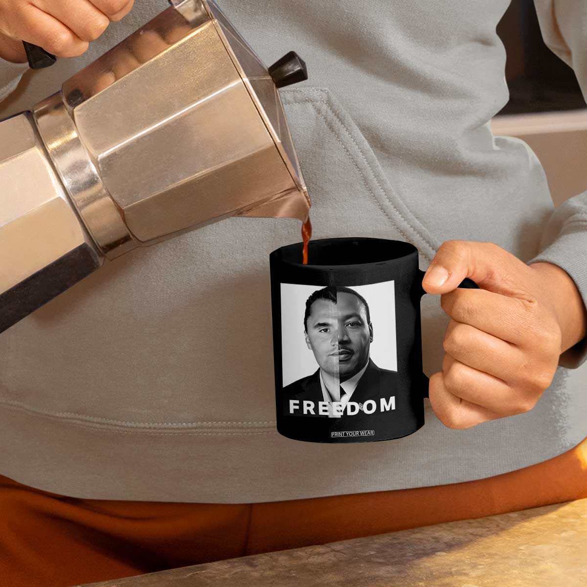 Freedom Charlie Kirk Coffee Mug Martin Luther King Jr TS14 Print Your Wear