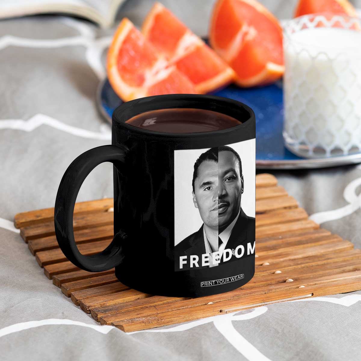 Freedom Charlie Kirk Coffee Mug Martin Luther King Jr TS14 Print Your Wear