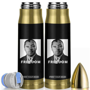 Freedom Charlie Kirk Bullet Tumbler Martin Luther King Jr TS14 Black Print Your Wear