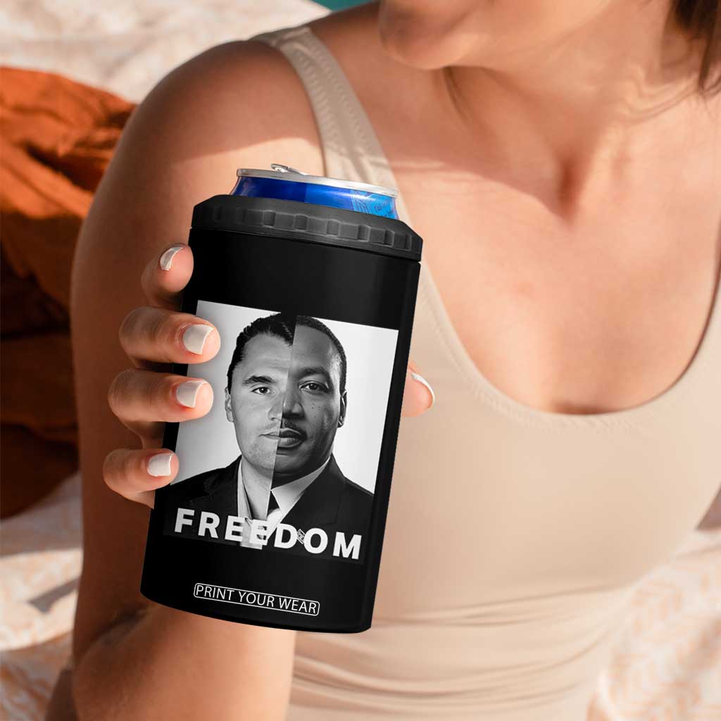 Freedom Charlie Kirk 4 in 1 Can Cooler Tumbler Martin Luther King Jr TS14 Print Your Wear