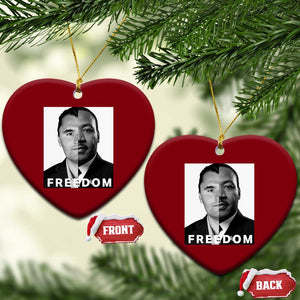 Freedom Charlie Kirk Ceramic Ornament Martin Luther King Jr TS14 Print Your Wear