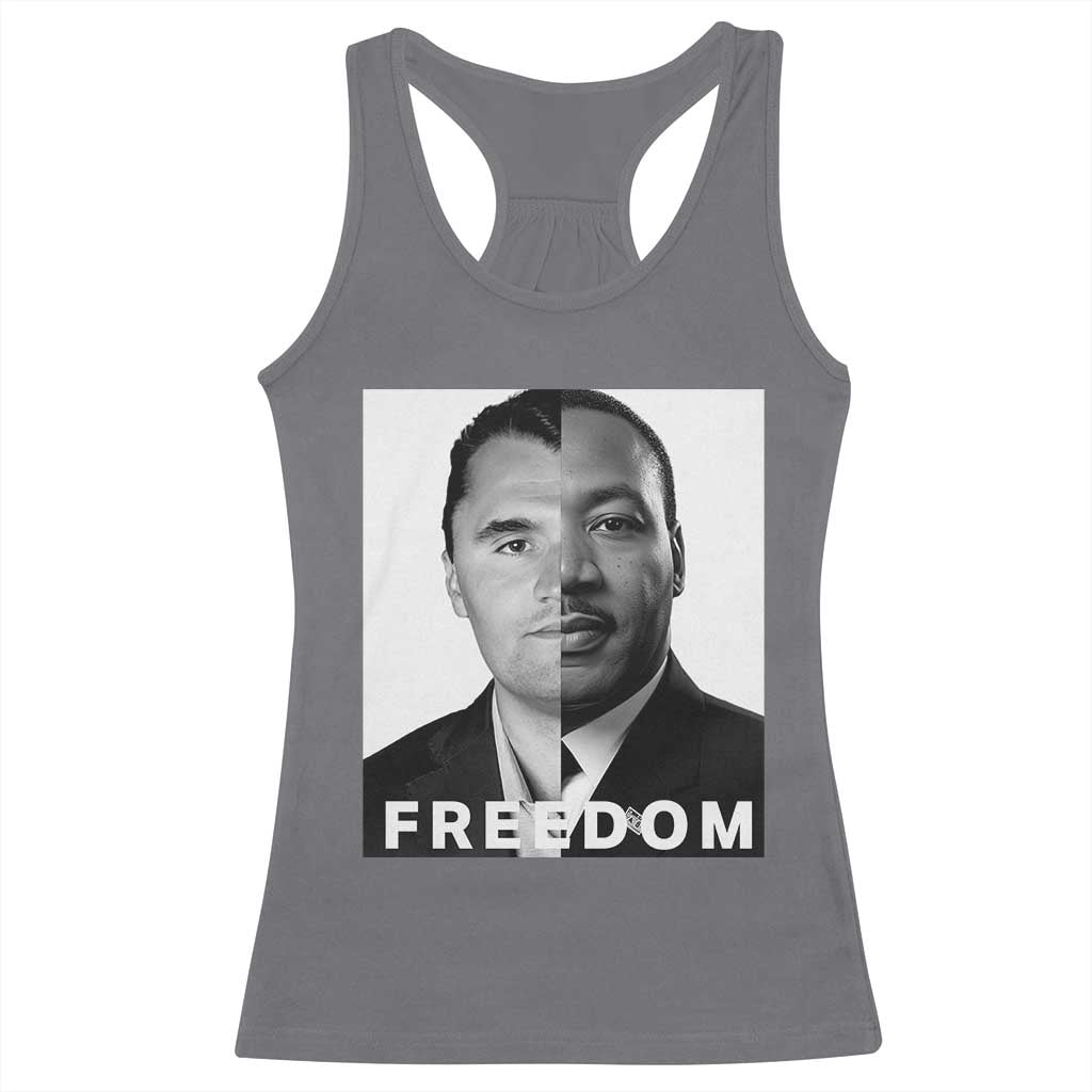 Freedom Charlie Kirk Racerback Tank Top Martin Luther King Jr TS14 Charcoal Print Your Wear