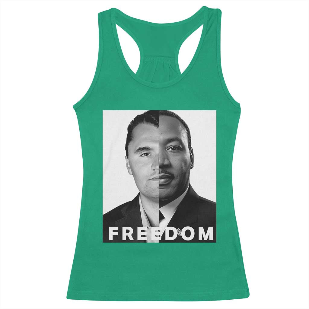 Freedom Charlie Kirk Racerback Tank Top Martin Luther King Jr TS14 Irish Green Print Your Wear