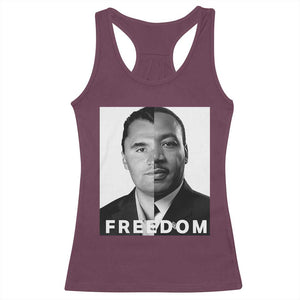 Freedom Charlie Kirk Racerback Tank Top Martin Luther King Jr TS14 Maroon Print Your Wear