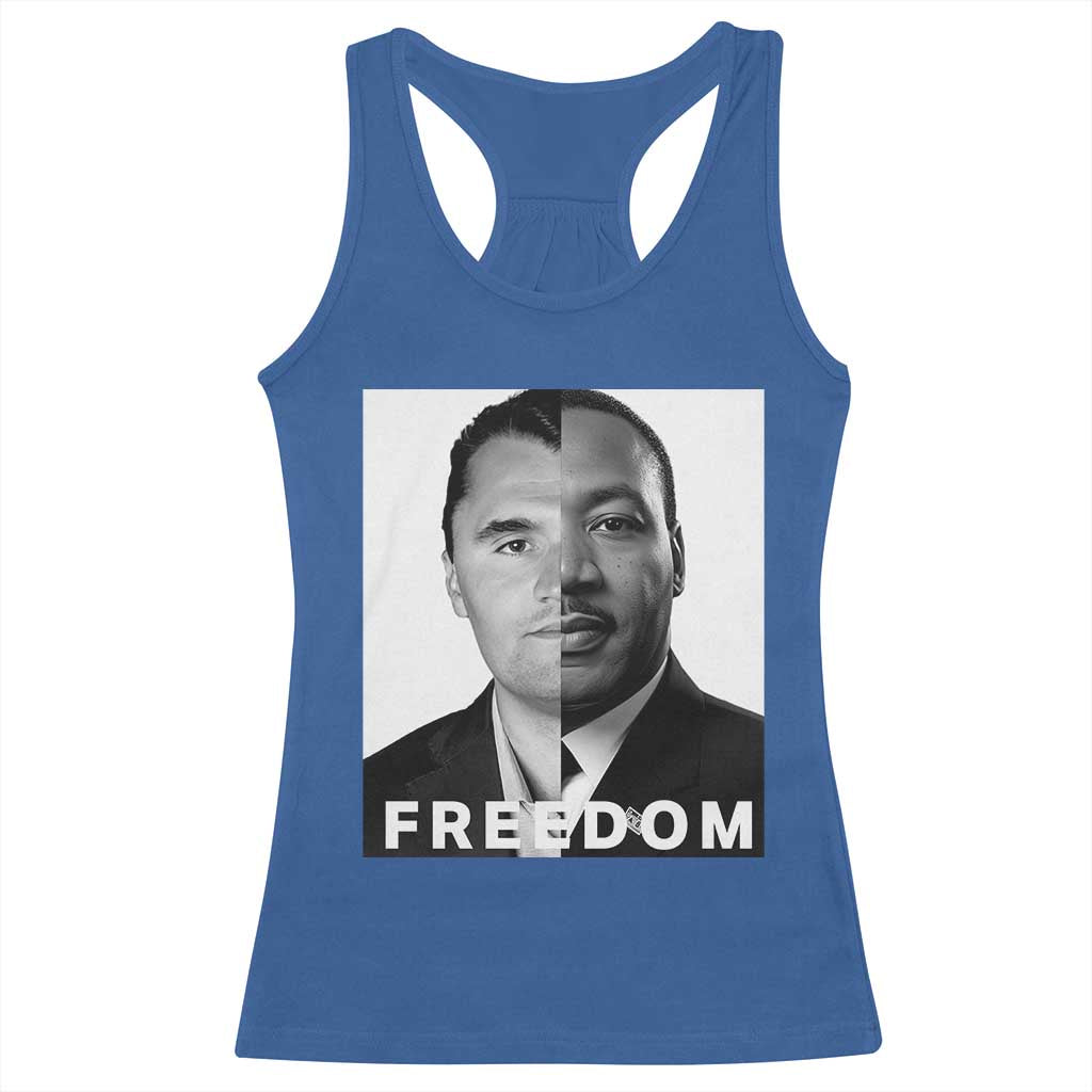 Freedom Charlie Kirk Racerback Tank Top Martin Luther King Jr TS14 Royal Blue Print Your Wear