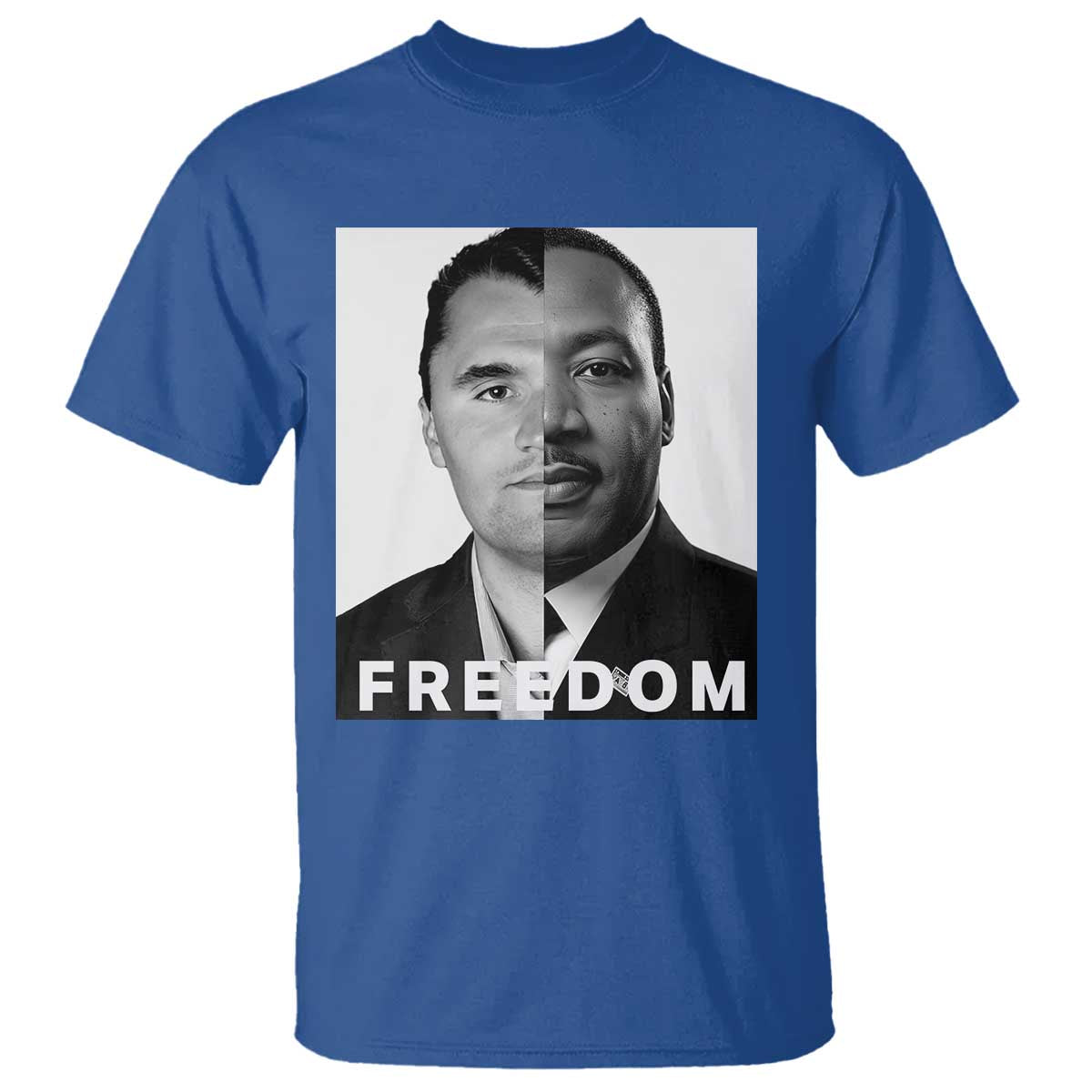 Freedom Charlie Kirk T Shirt Martin Luther King Jr TS14 Royal Blue Print Your Wear