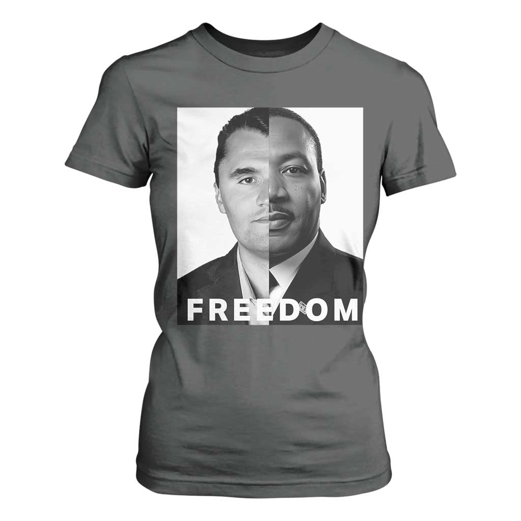 Freedom Charlie Kirk T Shirt For Women Martin Luther King Jr TS14 Dark Heather Print Your Wear