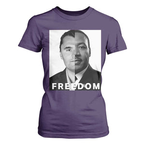 Freedom Charlie Kirk T Shirt For Women Martin Luther King Jr TS14 Purple Print Your Wear