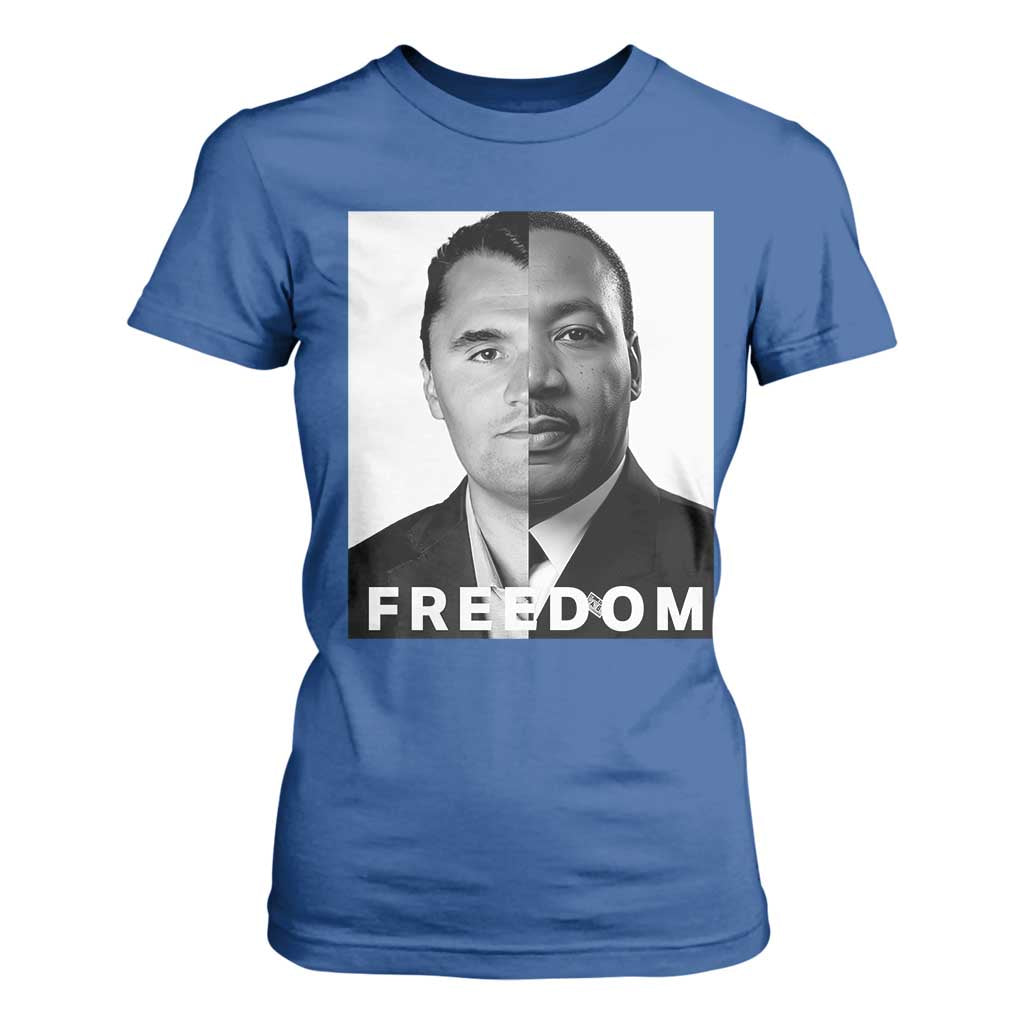 Freedom Charlie Kirk T Shirt For Women Martin Luther King Jr TS14 Royal Blue Print Your Wear