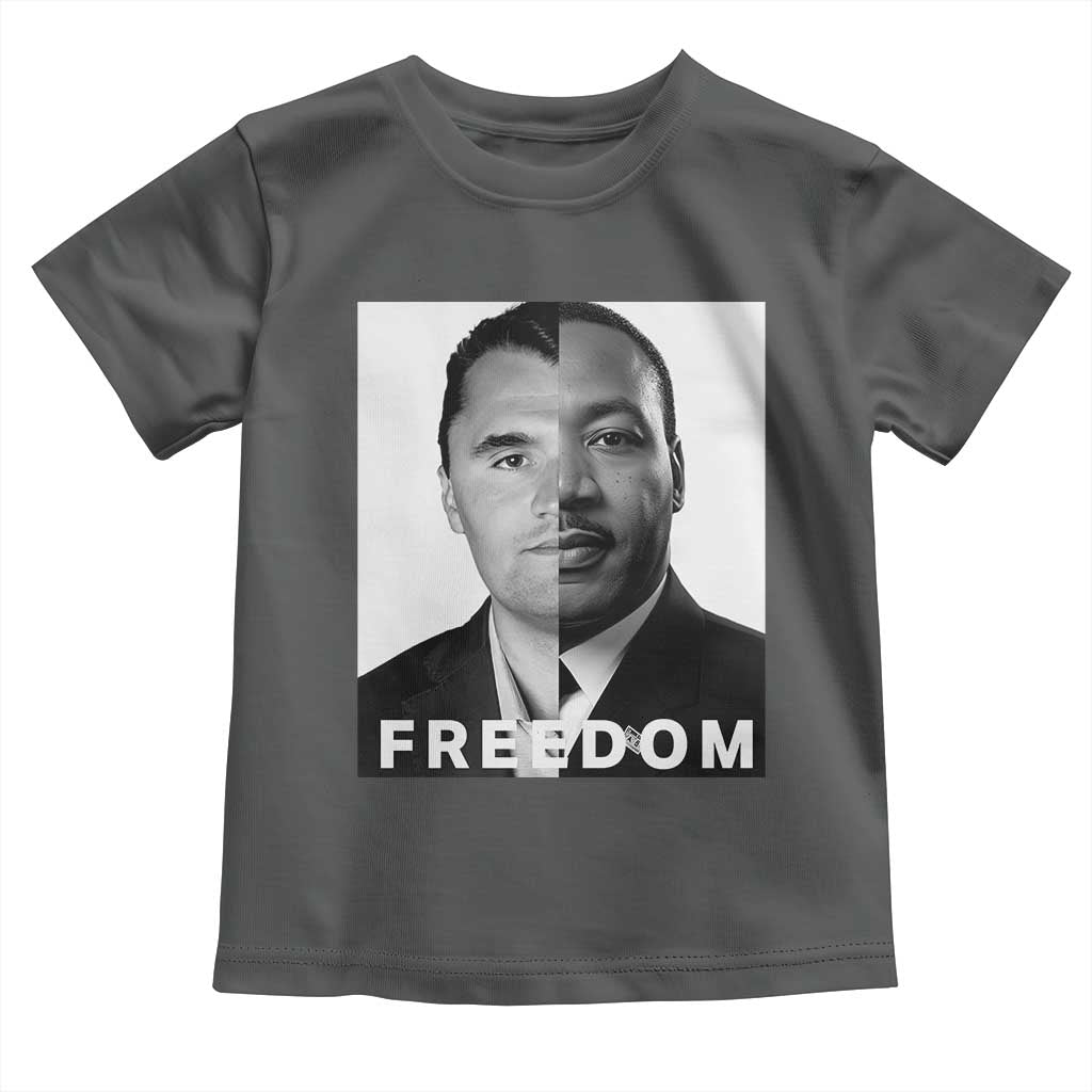 Freedom Charlie Kirk Toddler T Shirt Martin Luther King Jr TS14 Dark Heather Print Your Wear
