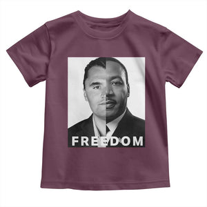 Freedom Charlie Kirk Toddler T Shirt Martin Luther King Jr TS14 Maroon Print Your Wear
