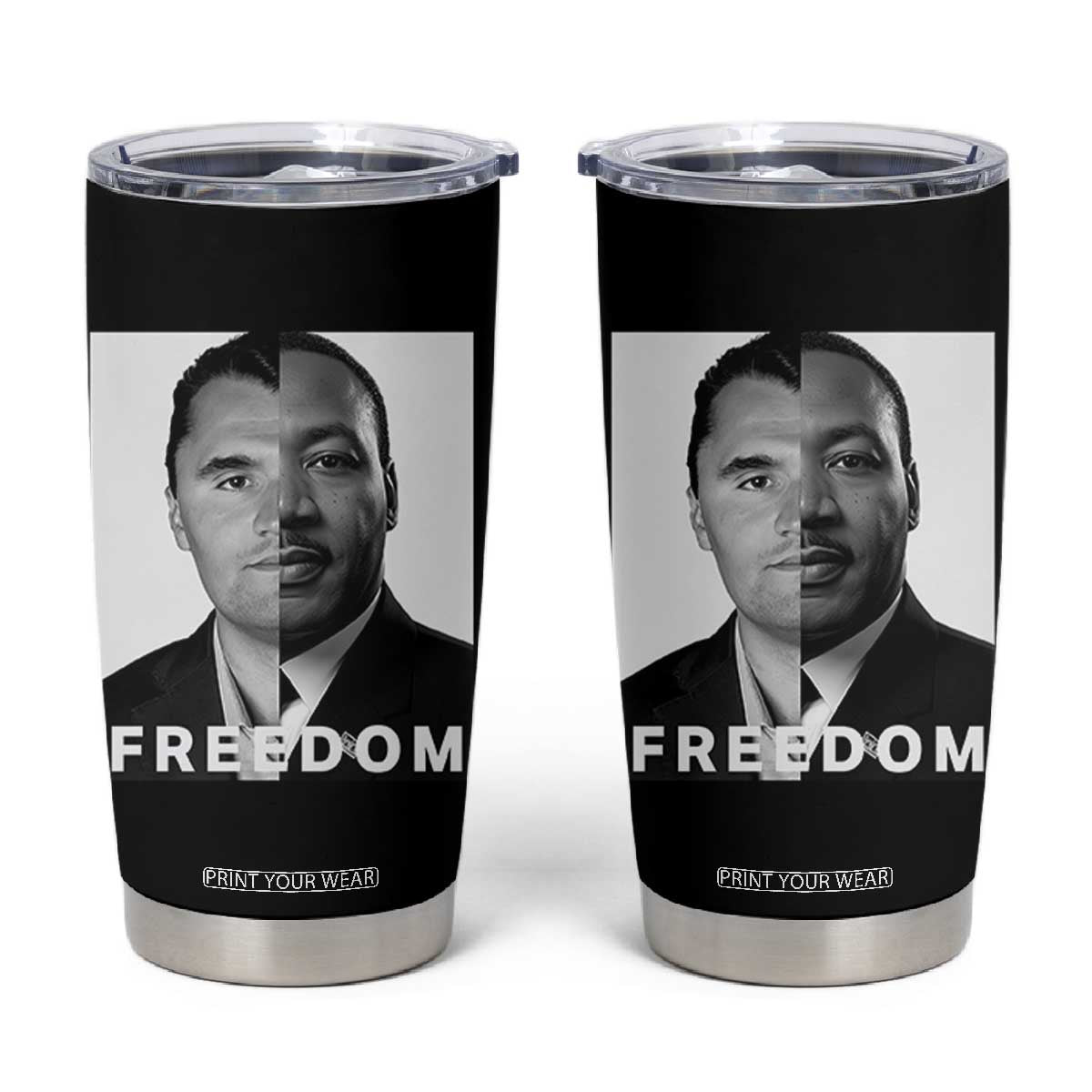 Freedom Charlie Kirk Tumbler Cup Martin Luther King Jr TS14 Black Print Your Wear
