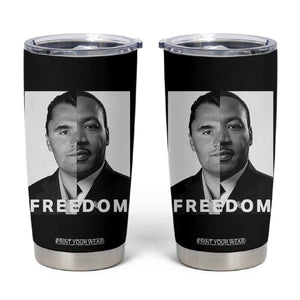 Freedom Charlie Kirk Tumbler Cup Martin Luther King Jr TS14 Black Print Your Wear