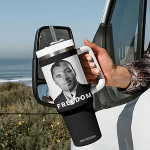 Freedom Charlie Kirk Tumbler With Handle Martin Luther King Jr TS14 Print Your Wear