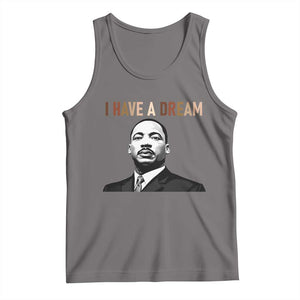 Martin Luther King Jr Tank Top I Have a Dream Cool Melanin Black History TS14 Deep Heather Print Your Wear