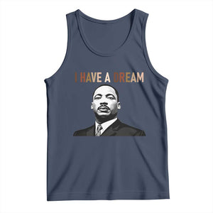 Martin Luther King Jr Tank Top I Have a Dream Cool Melanin Black History TS14 Navy Print Your Wear