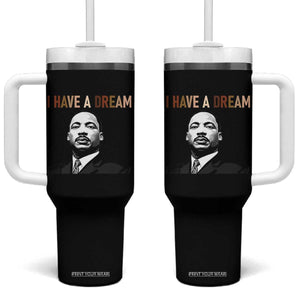 Martin Luther King Jr Tumbler With Handle I Have a Dream Cool Melanin Black History TS14 One Size: 40 oz Black Print Your Wear