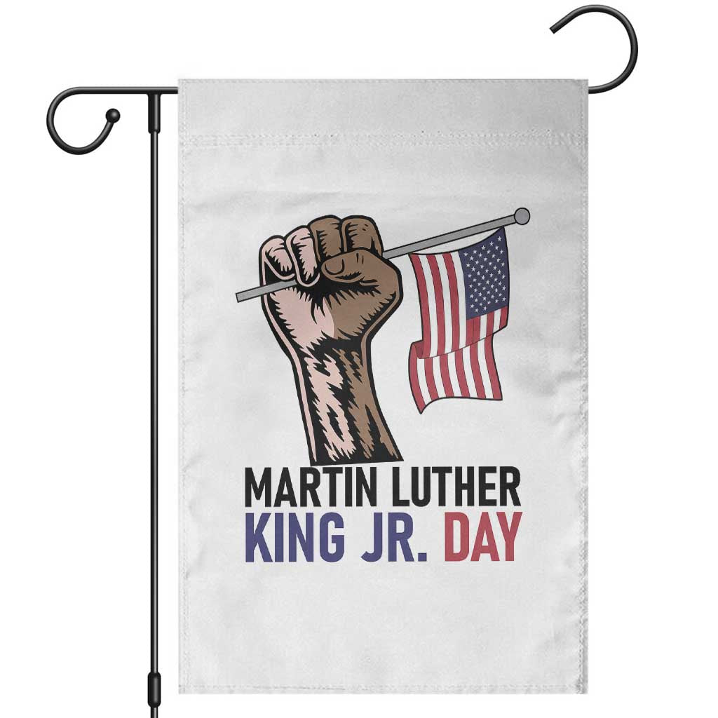 Martin Luther King Jr Garden Flag Black History Month TS14 White Print Your Wear
