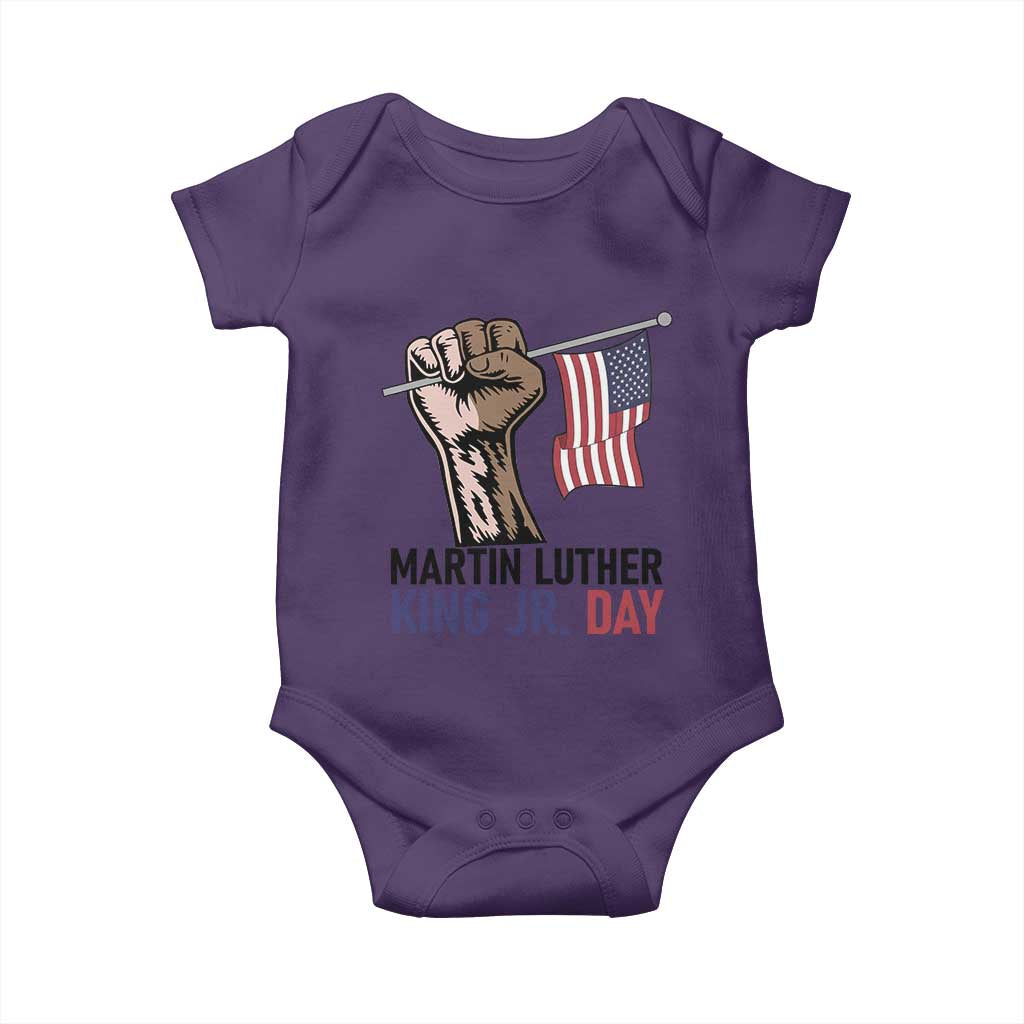 Martin Luther King Jr Baby Onesie Black History Month TS14 Purple Print Your Wear