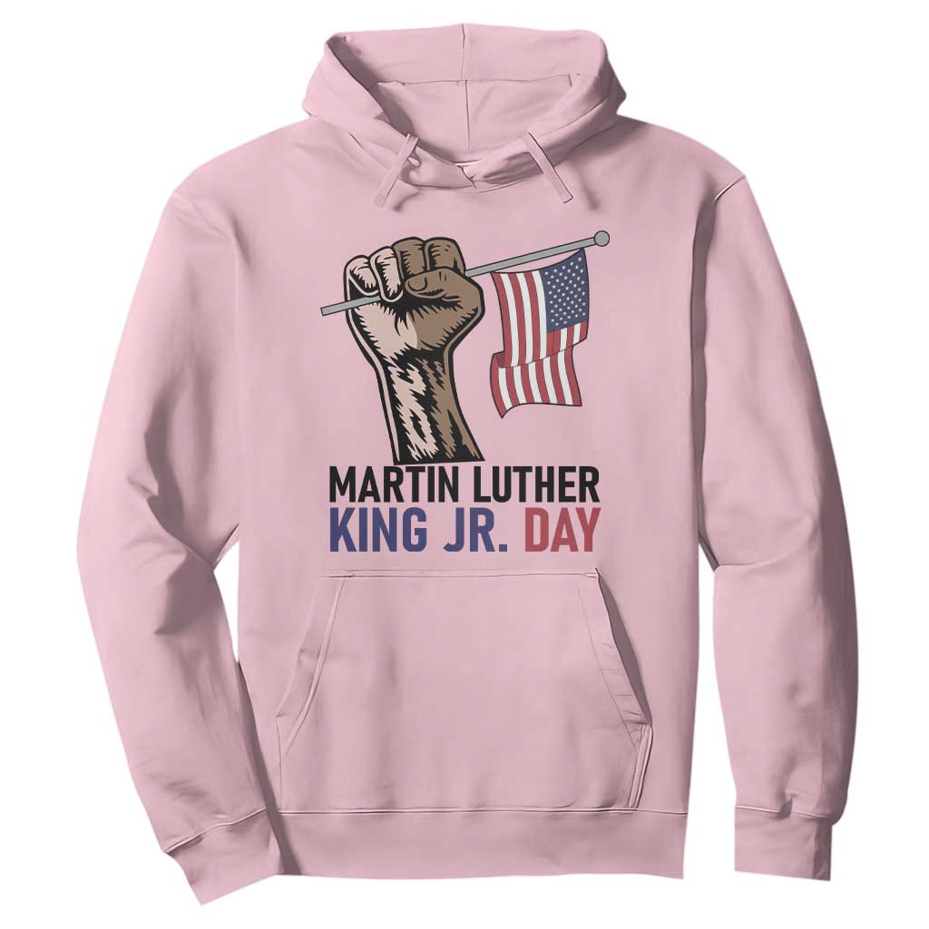 Martin Luther King Jr Hoodie Black History Month TS14 Light Pink Print Your Wear