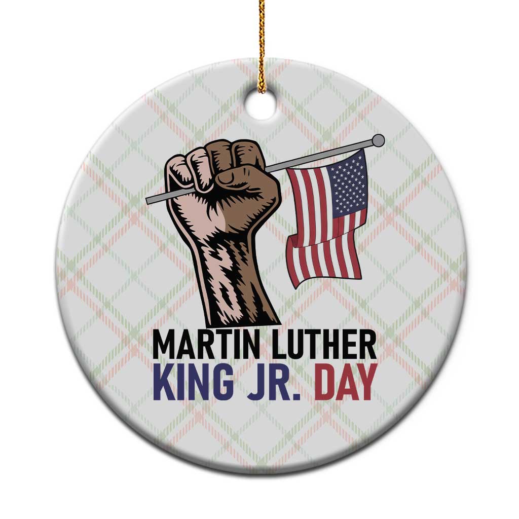Martin Luther King Jr Ceramic Ornament Black History Month TS14 1pc Christmas Plaid Print Your Wear