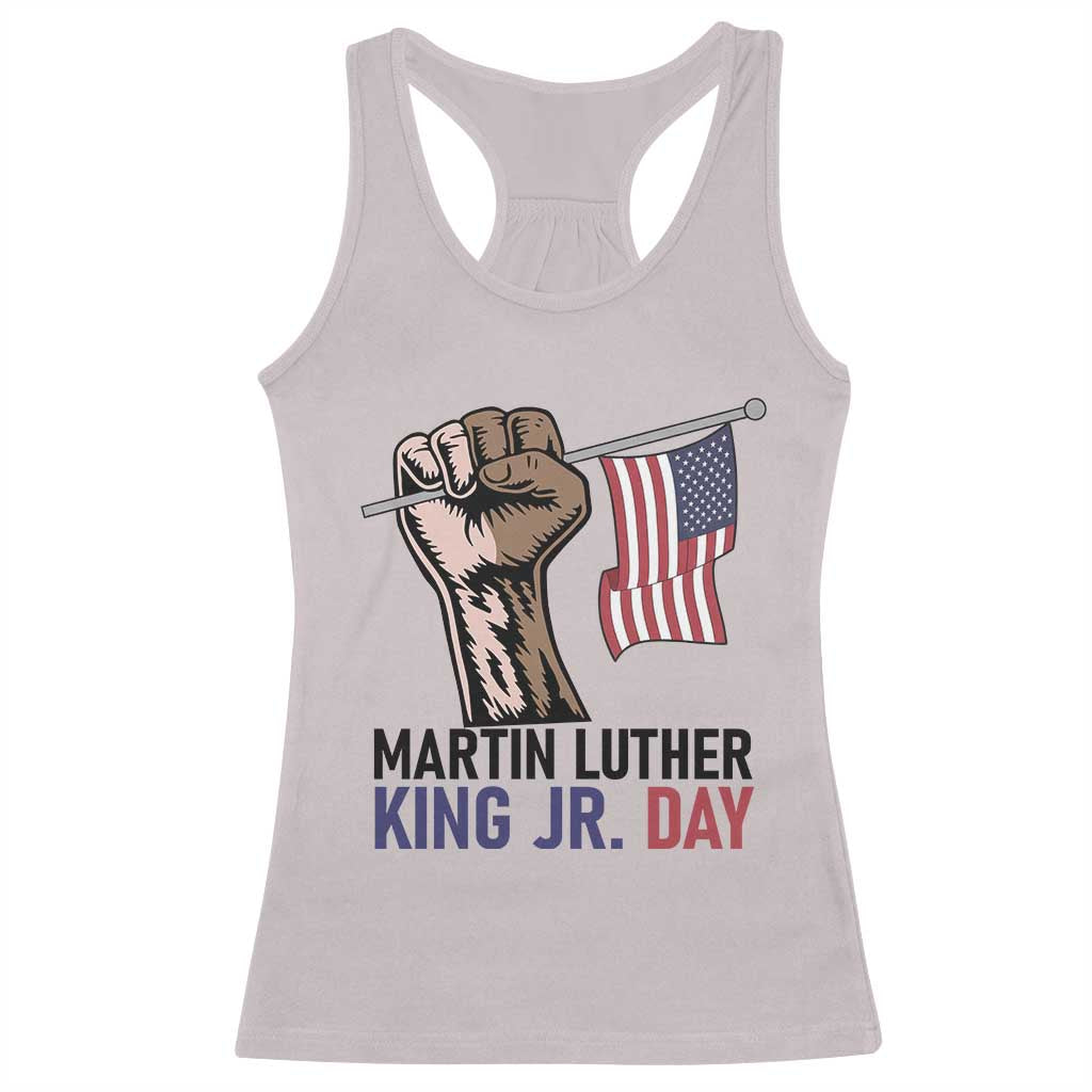 Martin Luther King Jr Racerback Tank Top Black History Month TS14 Ice Gray Print Your Wear