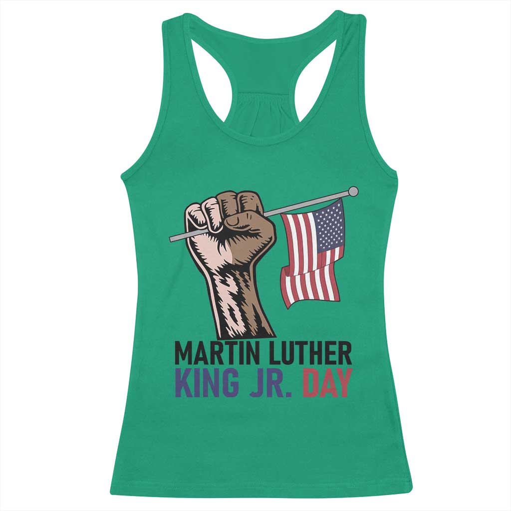 Martin Luther King Jr Racerback Tank Top Black History Month TS14 Irish Green Print Your Wear