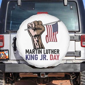 Martin Luther King Jr Spare Tire Cover Black History Month TS14 No hole White Print Your Wear