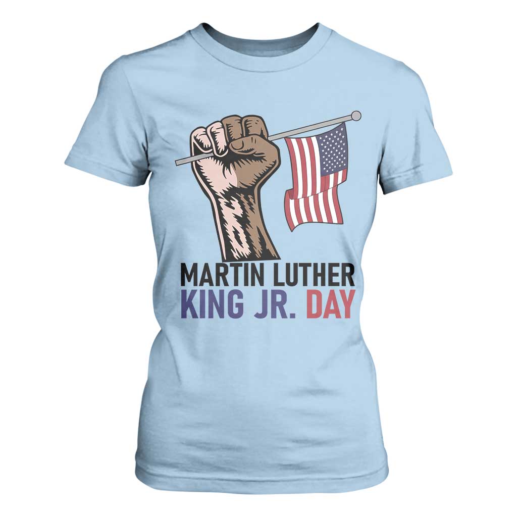 Martin Luther King Jr T Shirt For Women Black History Month TS14 Light Blue Print Your Wear