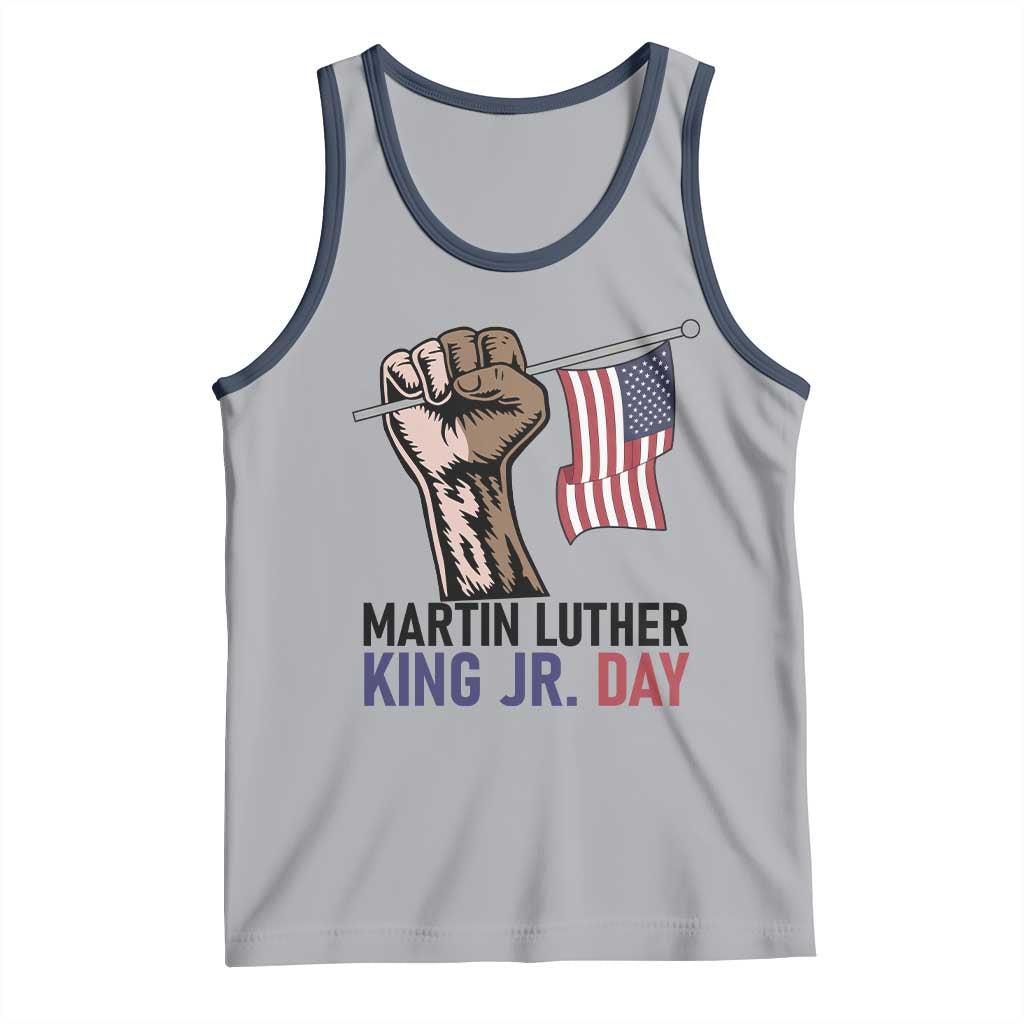 Martin Luther King Jr Tank Top Black History Month TS14 Athletic Heather Navy Print Your Wear
