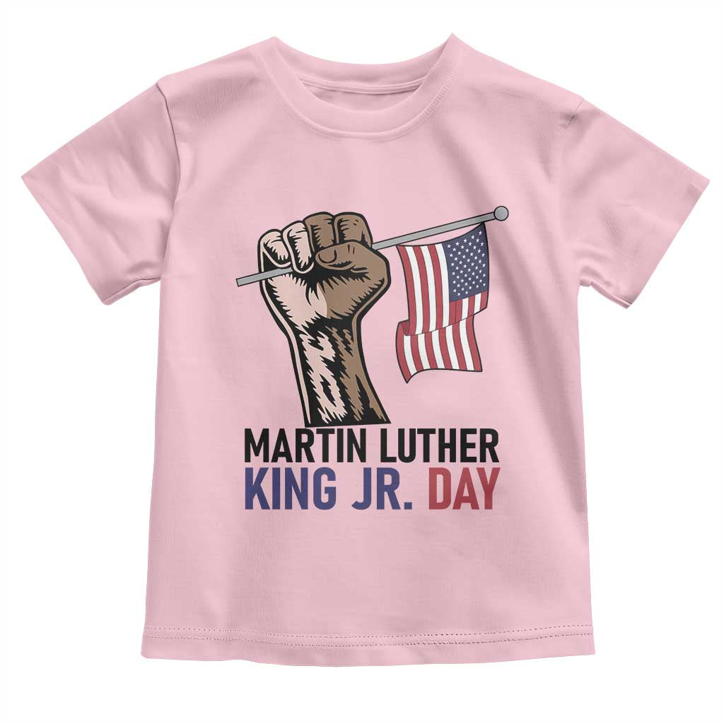 Martin Luther King Jr Toddler T Shirt Black History Month TS14 Light Pink Print Your Wear