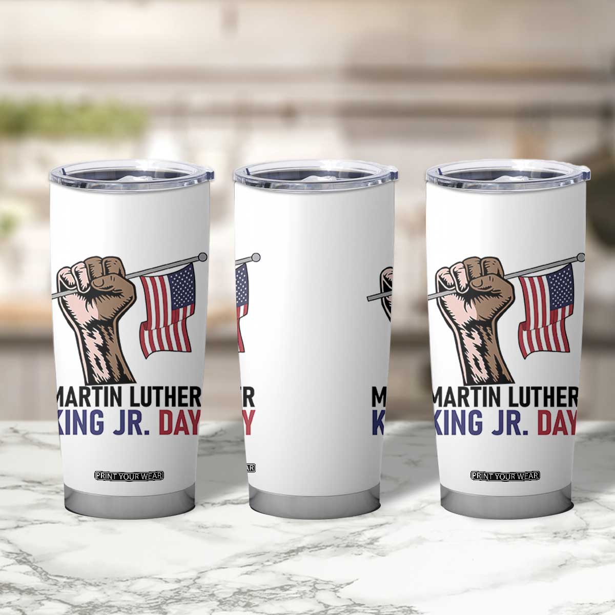 Martin Luther King Jr Tumbler Cup Black History Month TS14 Print Your Wear