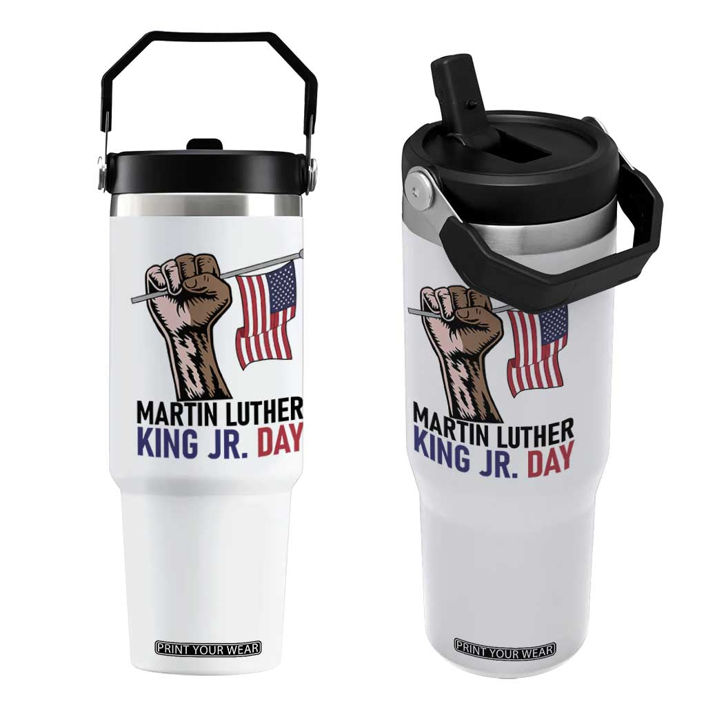 Martin Luther King Jr Flip Straw Tumbler Black History Month TS14 One Size: 30 oz White Print Your Wear
