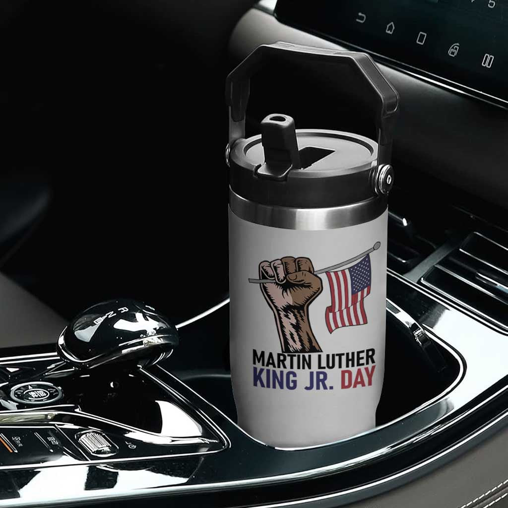 Martin Luther King Jr Flip Straw Tumbler Black History Month TS14 Print Your Wear