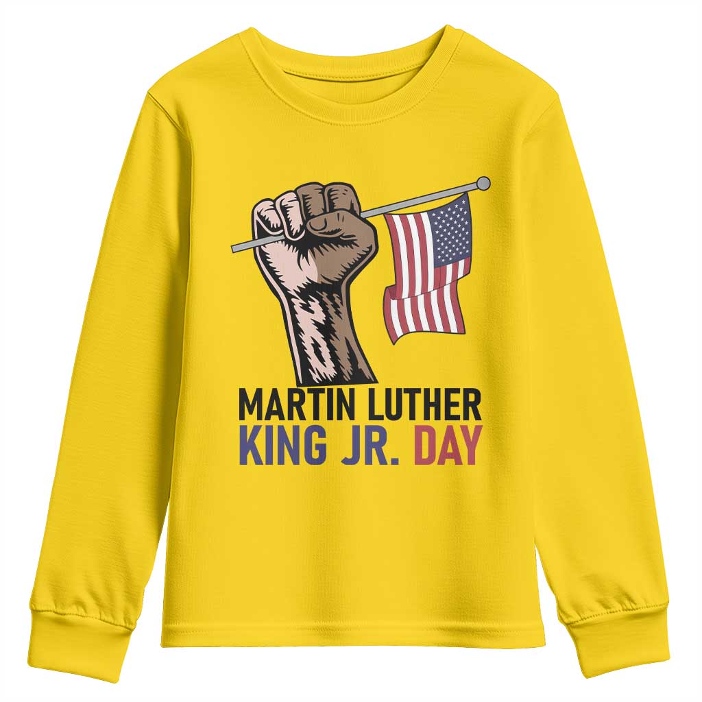 Martin Luther King Jr Youth Sweatshirt Black History Month TS14 Daisy Print Your Wear