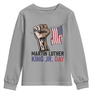 Martin Luther King Jr Youth Sweatshirt Black History Month TS14 Sport Gray Print Your Wear
