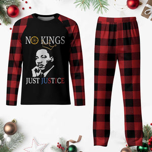 Martin Luther King Jr Plaid Pajama Set No Kings Just Justice TS14 Buffalo Plaid Print Your Wear