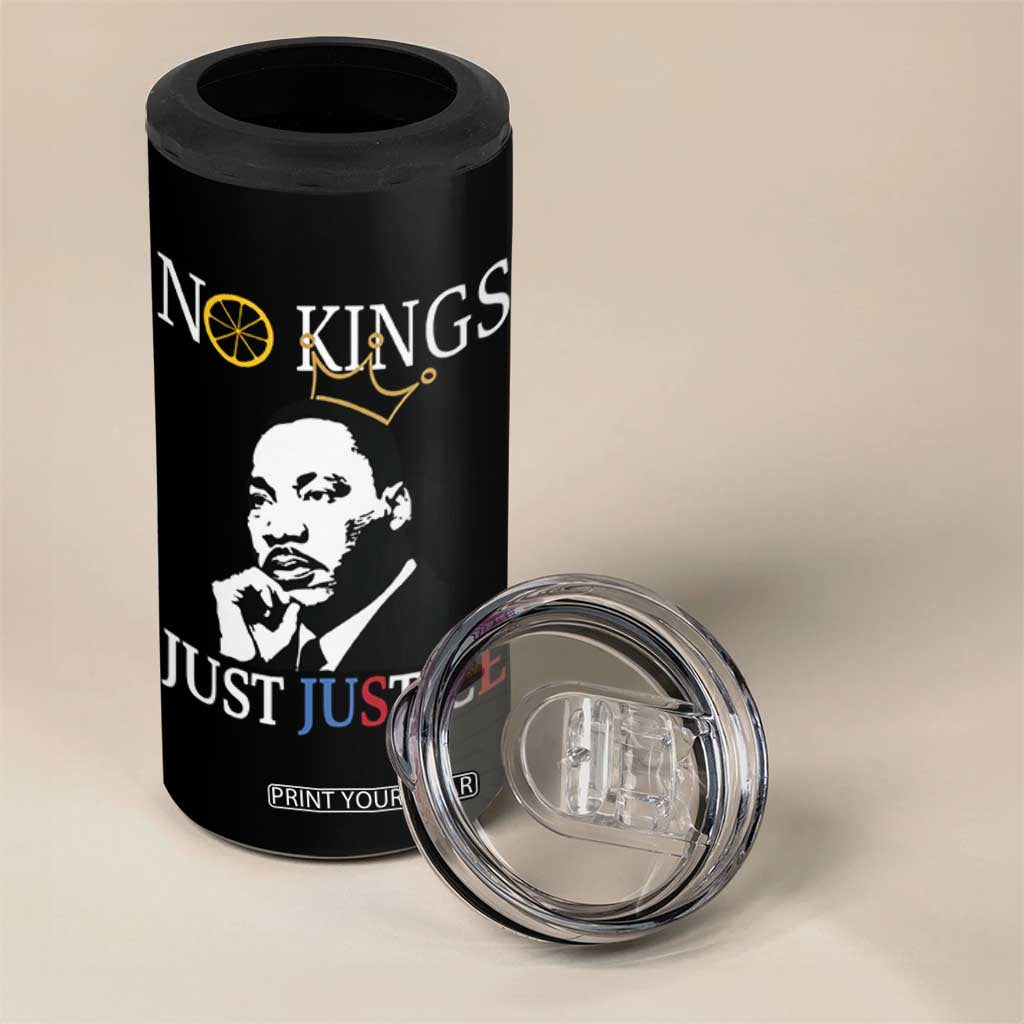 Martin Luther King Jr 4 in 1 Can Cooler Tumbler No Kings Just Justice TS14 Print Your Wear