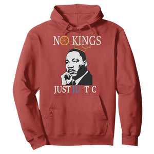 Martin Luther King Jr Hoodie No Kings Just Justice TS14 Red Print Your Wear