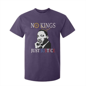 Martin Luther King Jr T Shirt For Kid No Kings Just Justice TS14 Purple Print Your Wear