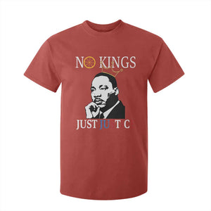 Martin Luther King Jr T Shirt For Kid No Kings Just Justice TS14 Red Print Your Wear