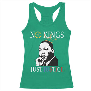 Martin Luther King Jr Racerback Tank Top No Kings Just Justice TS14 Irish Green Print Your Wear