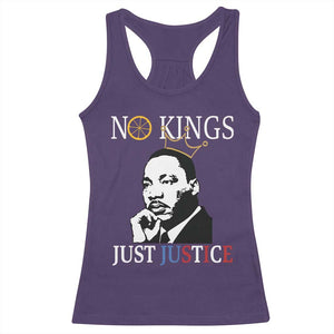 Martin Luther King Jr Racerback Tank Top No Kings Just Justice TS14 Purple Print Your Wear
