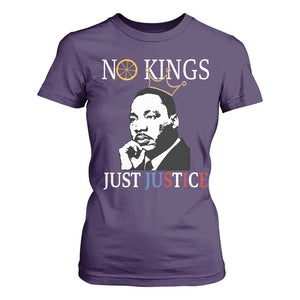 Martin Luther King Jr T Shirt For Women No Kings Just Justice TS14 Purple Print Your Wear