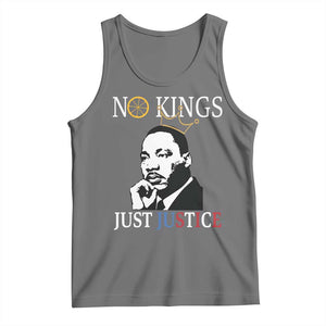 Martin Luther King Jr Tank Top No Kings Just Justice TS14 Black Heather Print Your Wear