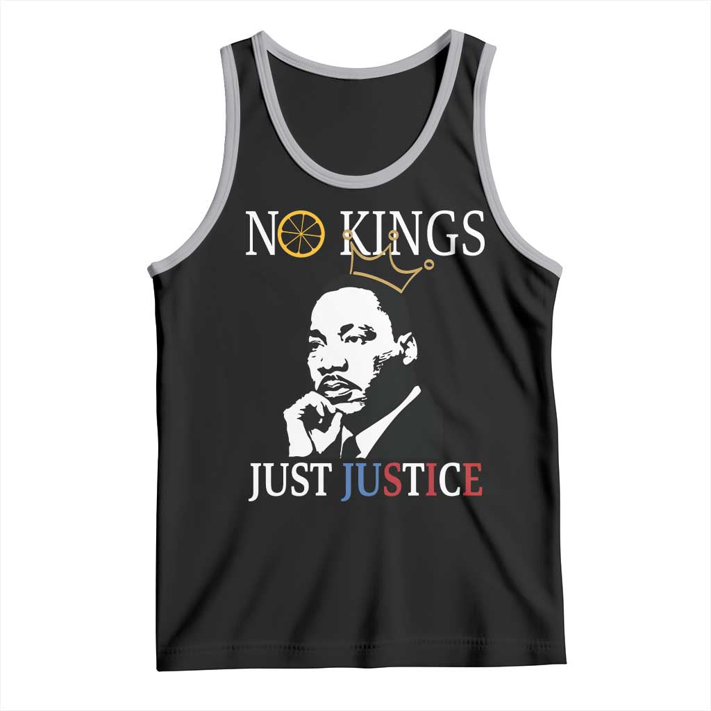 Martin Luther King Jr Tank Top No Kings Just Justice TS14 Black Athletic Heather Print Your Wear
