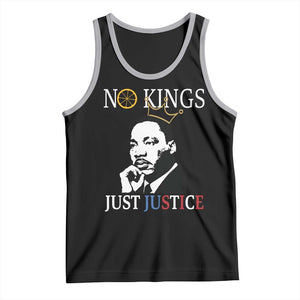Martin Luther King Jr Tank Top No Kings Just Justice TS14 Black Athletic Heather Print Your Wear